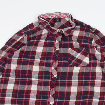 F&F Womens Red   Basic Button-Up Size 12