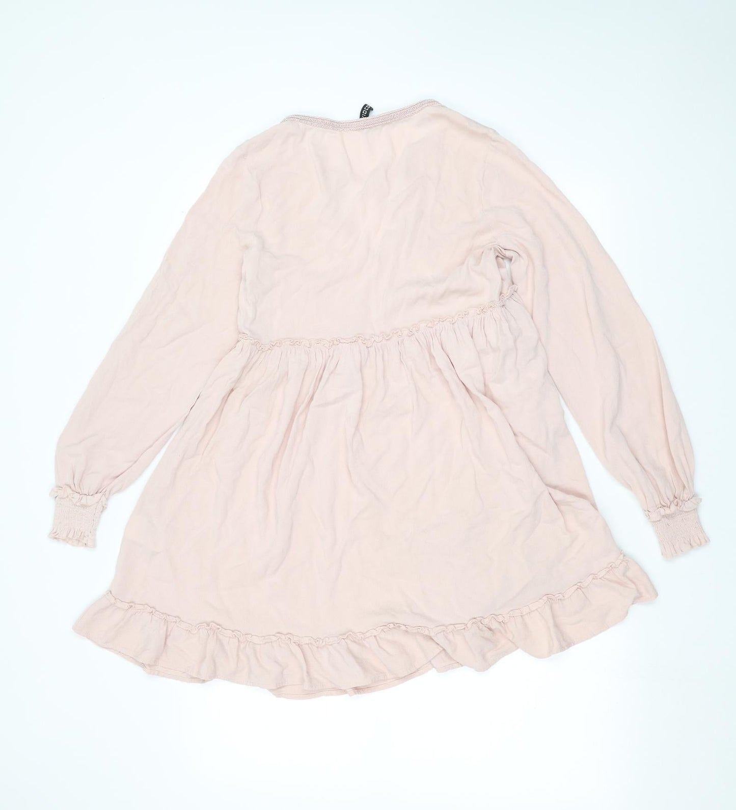 Womens UK Size M H&M Pink Basic Blouse