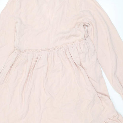 Womens UK Size M H&M Pink Basic Blouse