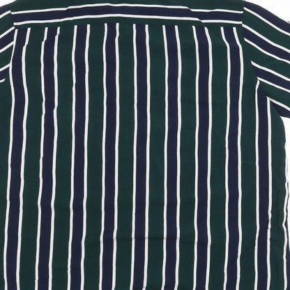Womens UK Size L H&M Green Basic Button-Up