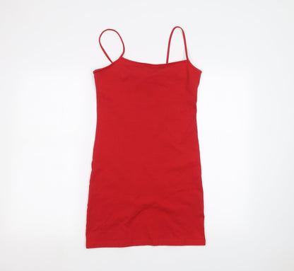 Womens UK Size M H&M Red Basic Blouse