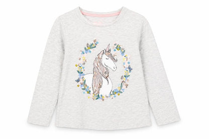 Matalan Girls Grey   Pullover Sweatshirt Size 6 Years