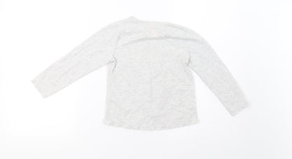 Matalan Girls Grey   Pullover Sweatshirt Size 6 Years