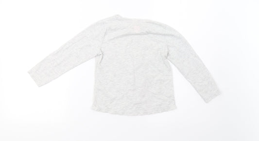 Matalan Girls Grey   Pullover Sweatshirt Size 6 Years