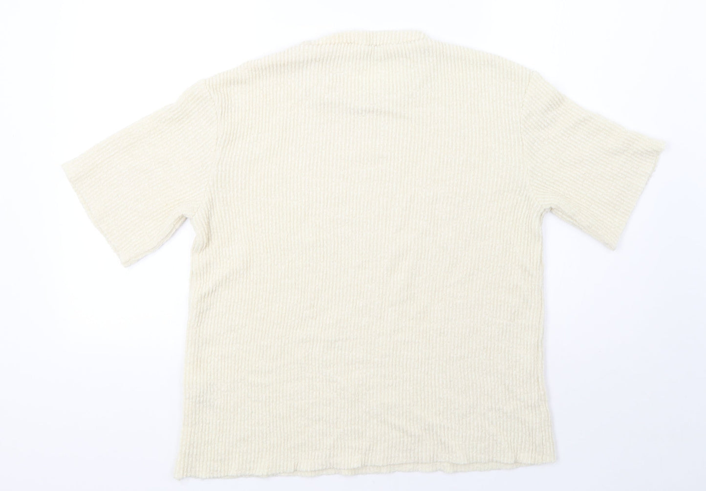 Zara Womens Beige   Pullover Sweatshirt Size M