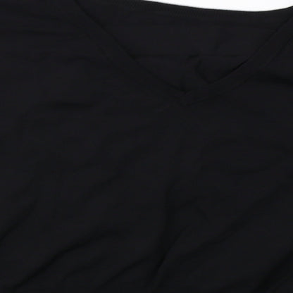 Womens UK Size 12 NEXT Black Cropped T-Shirt