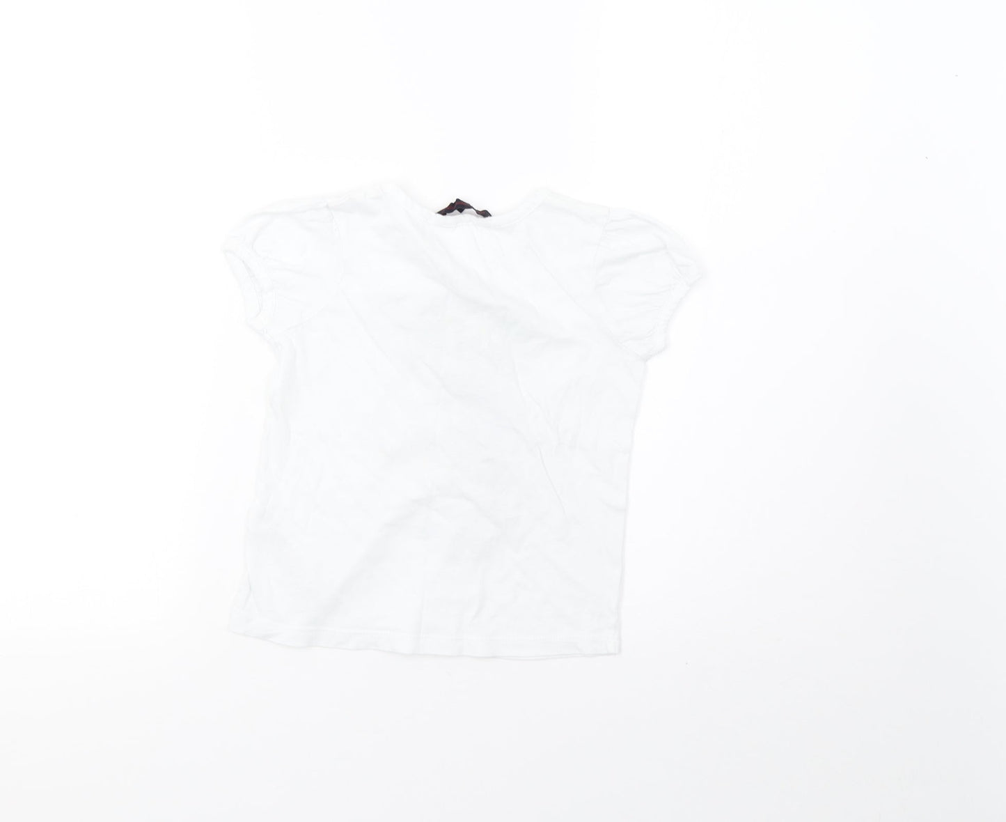 French Connection Girls White   Basic T-Shirt Size 6 Years