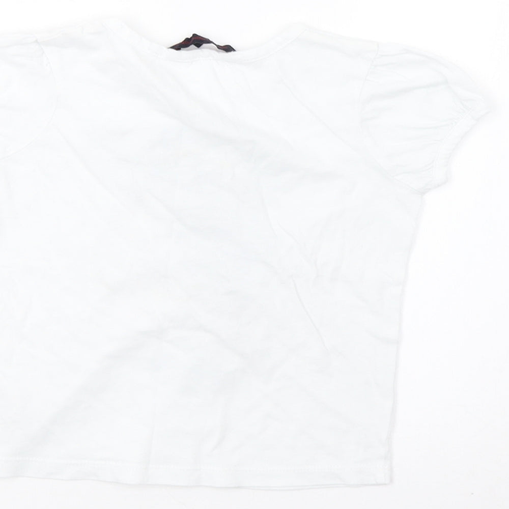 French Connection Girls White   Basic T-Shirt Size 6 Years