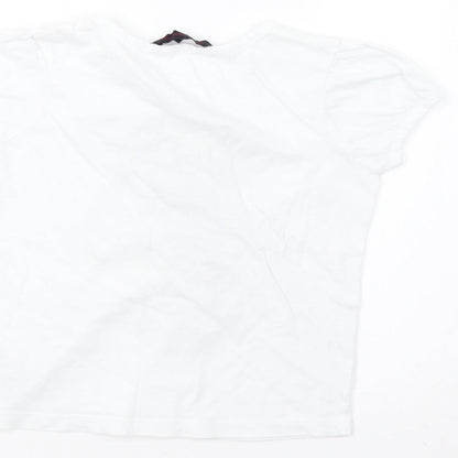 French Connection Girls White   Basic T-Shirt Size 6 Years
