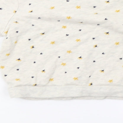 George Girls Grey Polka Dot  Pullover Sweatshirt Size 4-5 Years