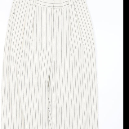 Womens UK Size 6 Topshop Regular Fit  White Trousers