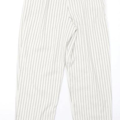 Womens UK Size 6 Topshop Regular Fit  White Trousers