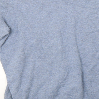 Topman Mens Blue  Knit Pullover Sweatshirt Size XL  - 44inch