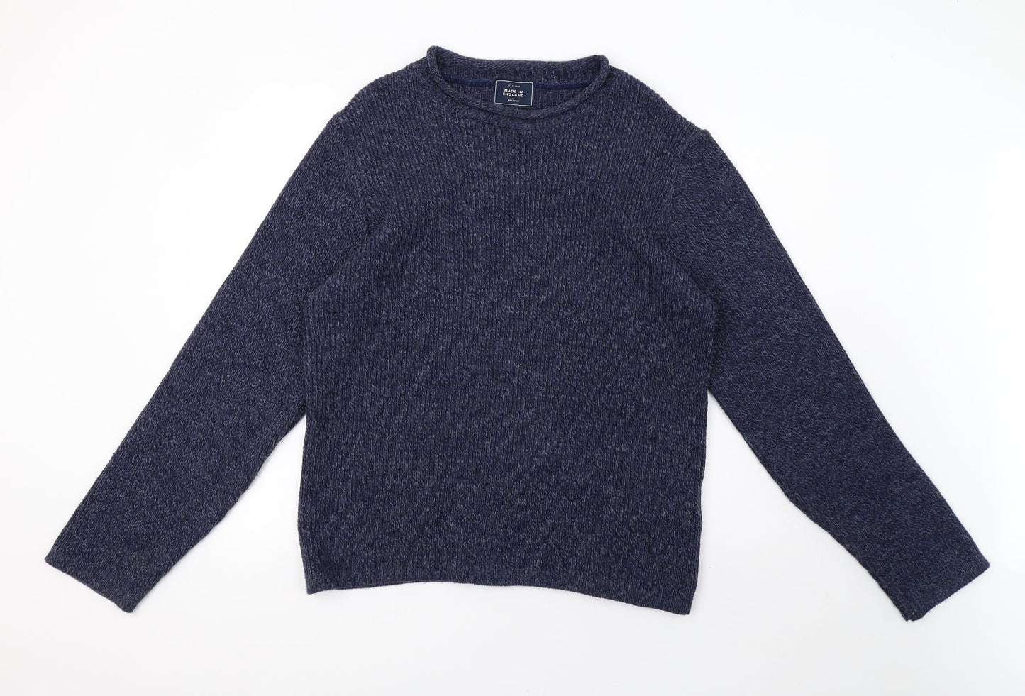 Mens UK Size L John Lewis Blue Pullover Sweatshirt