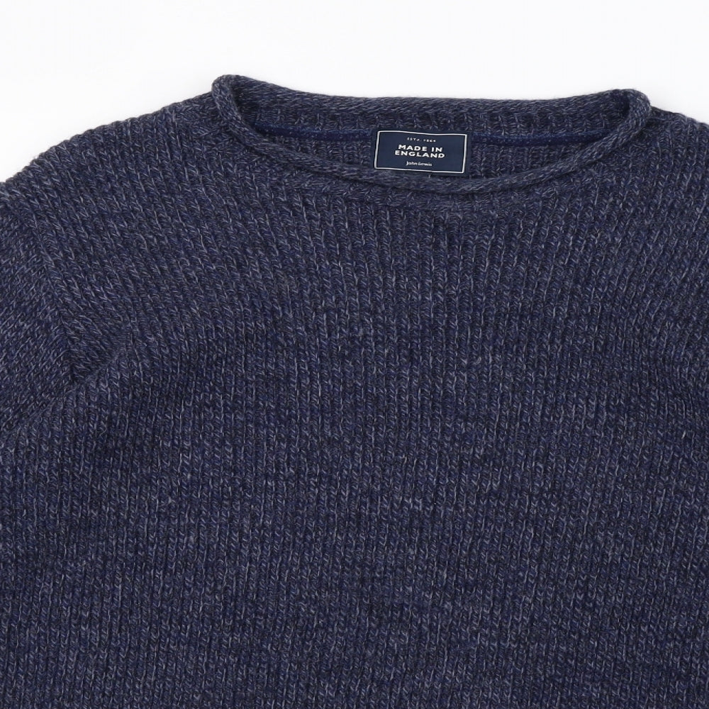 Mens UK Size L John Lewis Blue Pullover Sweatshirt