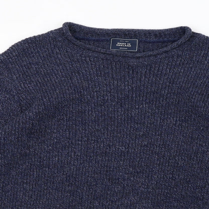 Mens UK Size L John Lewis Blue Pullover Sweatshirt