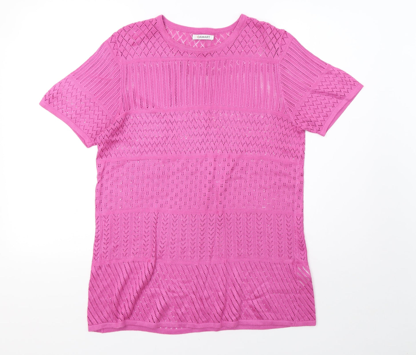 Womens UK Size 16 Damart Purple Basic T-Shirt