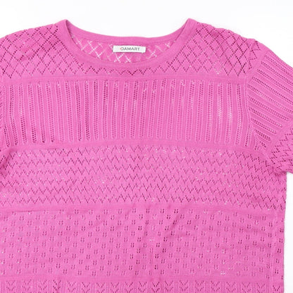 Womens UK Size 16 Damart Purple Basic T-Shirt
