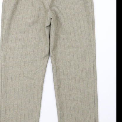 Womens UK Size 14 Marks and Spencer Regular Fit  Green Trousers