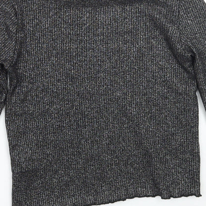 H&M Girls Black   Pullover Jumper Size 12 Years