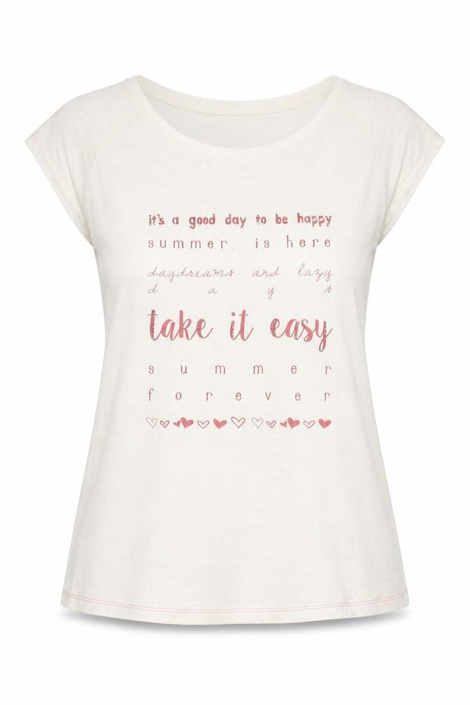 Womens UK Size 6 NEXT Ivory Basic T-Shirt