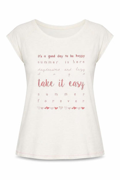 Womens UK Size 6 NEXT Ivory Basic T-Shirt