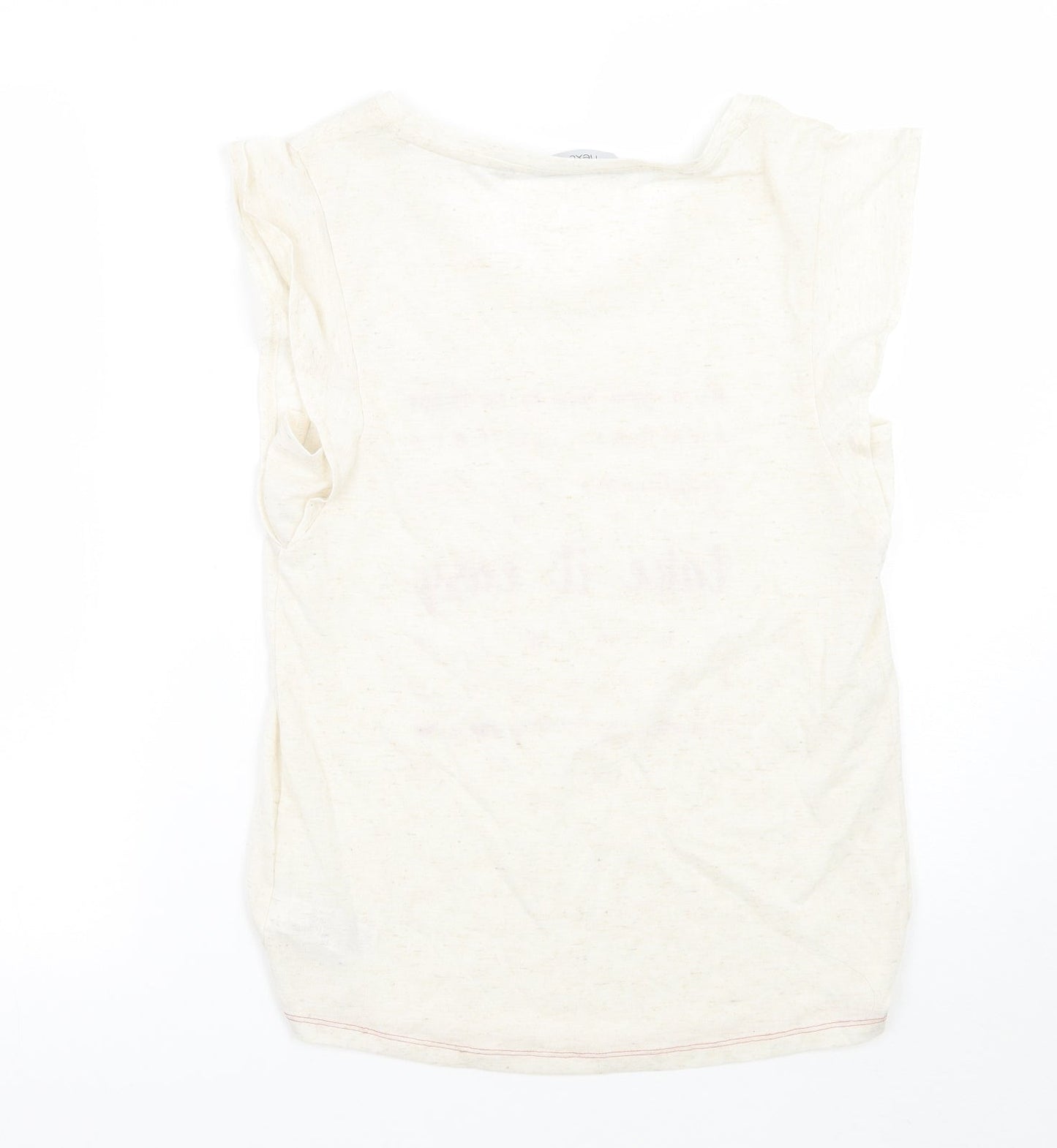 Womens UK Size 6 NEXT Ivory Basic T-Shirt