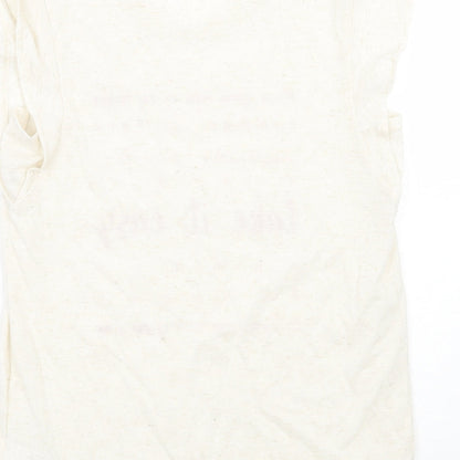 Womens UK Size 6 NEXT Ivory Basic T-Shirt