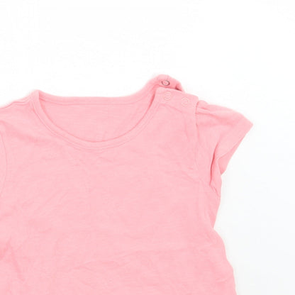 TU Girls Pink   Basic T-Shirt Size 12 Months