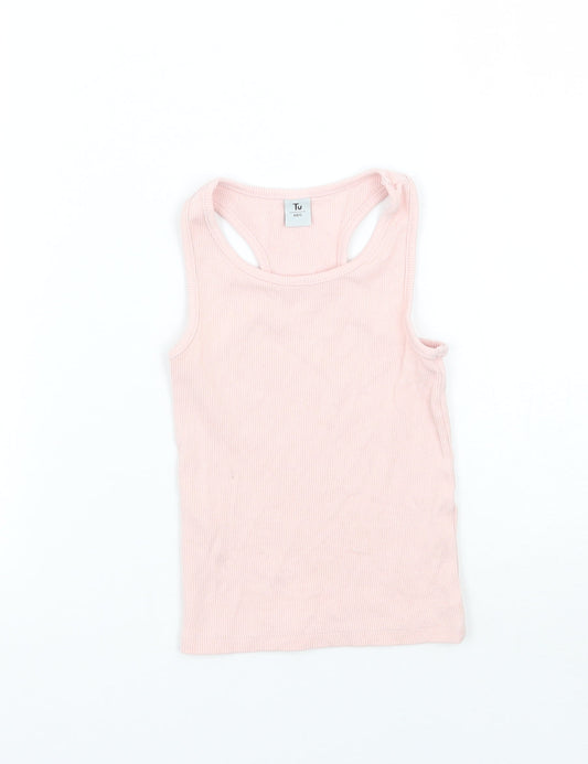 TU Girls Pink   Basic Tank Size 3 Years