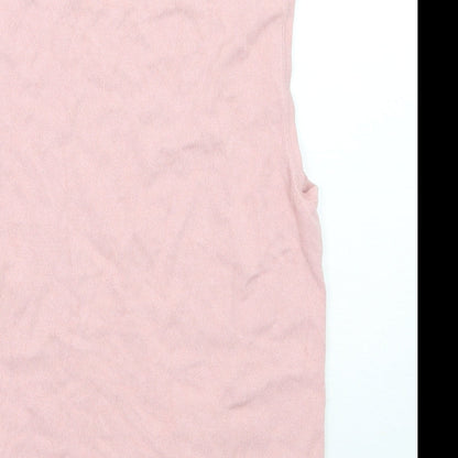 Womens UK Size 8 Topshop Pink Basic T-Shirt