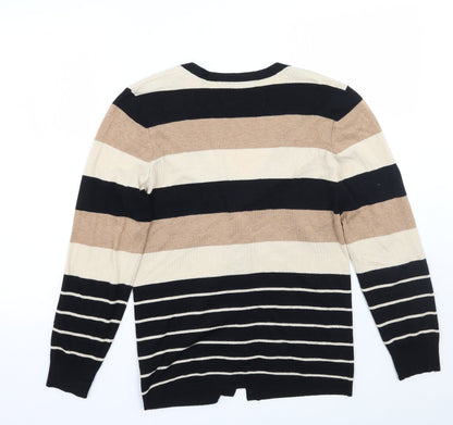 Womens UK Size S BM Brown Cardigan Jumper