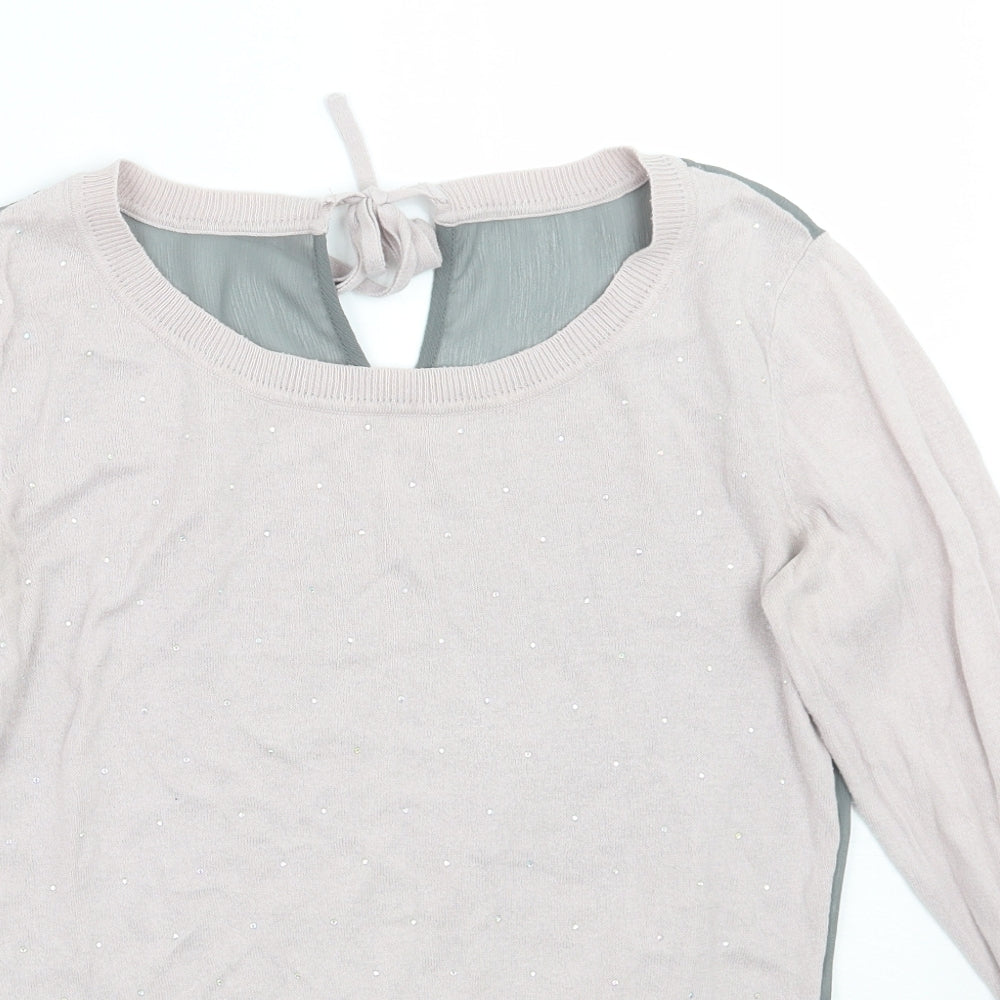 Womens UK Size 8 NEXT Pink Pullover Jumper