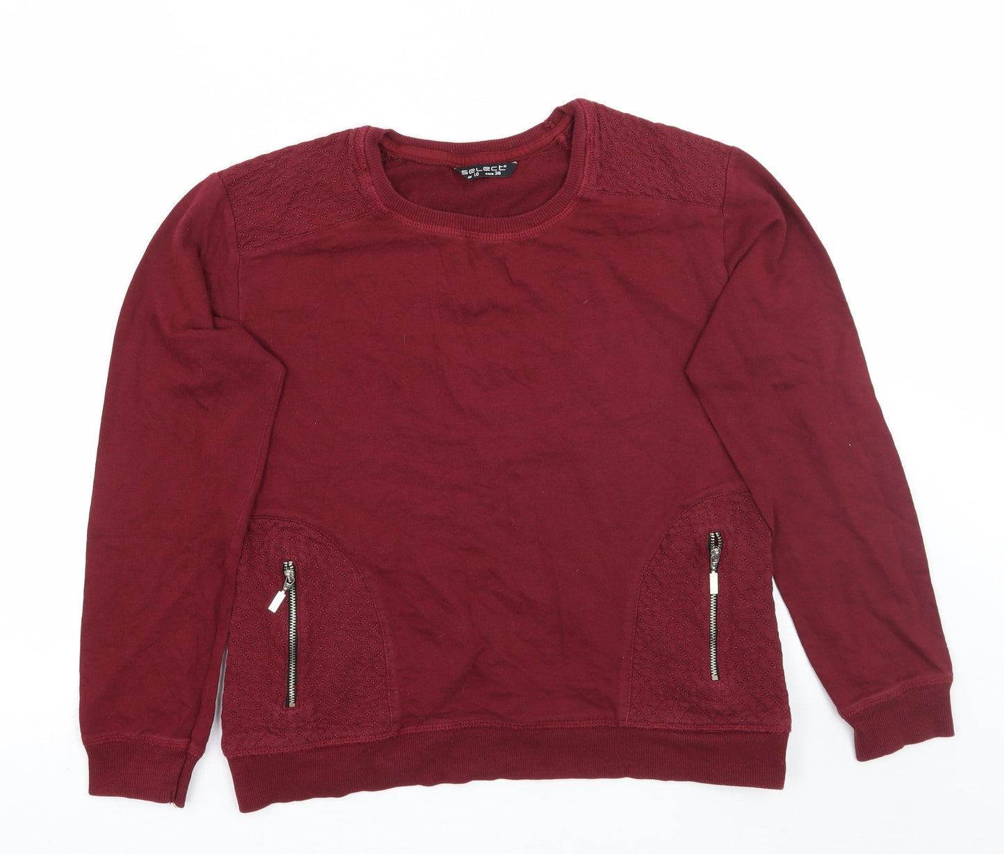 Womens UK Size 10 Select Red Pullover Jumper