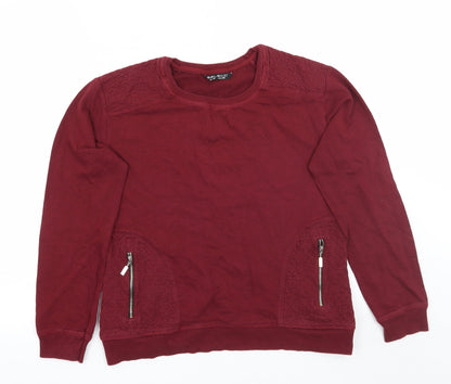 Womens UK Size 10 Select Red Pullover Jumper
