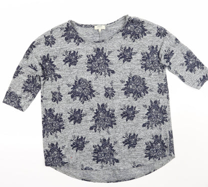 Womens UK Size 12 Papaya Grey Pullover Jumper