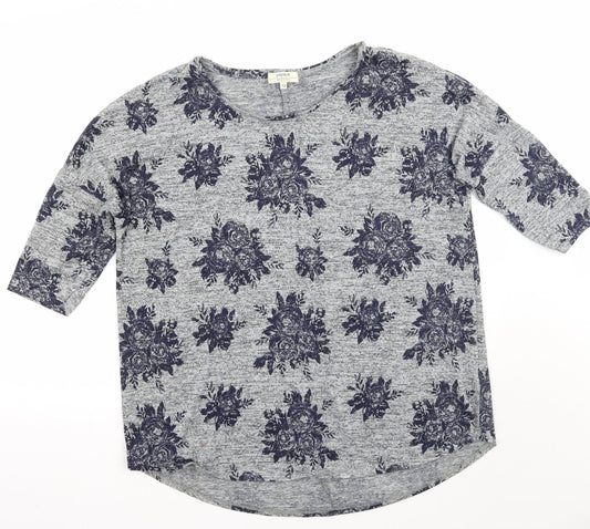 Womens UK Size 12 Papaya Grey Pullover Jumper