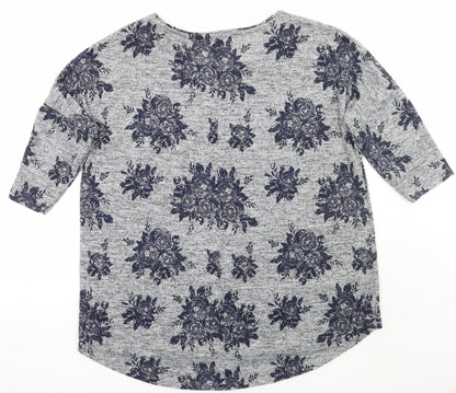 Womens UK Size 12 Papaya Grey Pullover Jumper