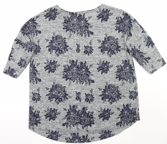 Womens UK Size 12 Papaya Grey Pullover Jumper
