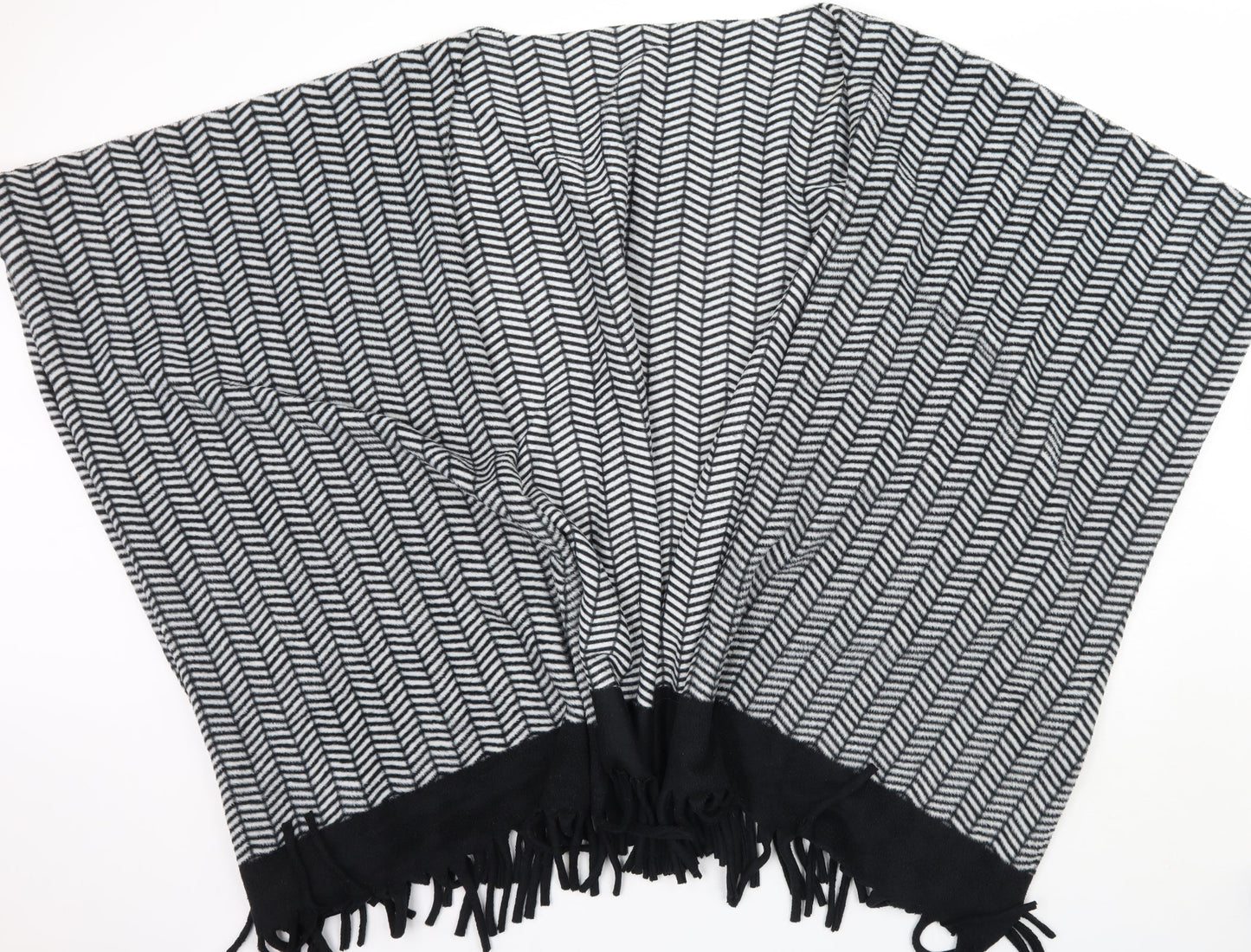 Damart Womens Black Geometric  Wrap Jumper One Size