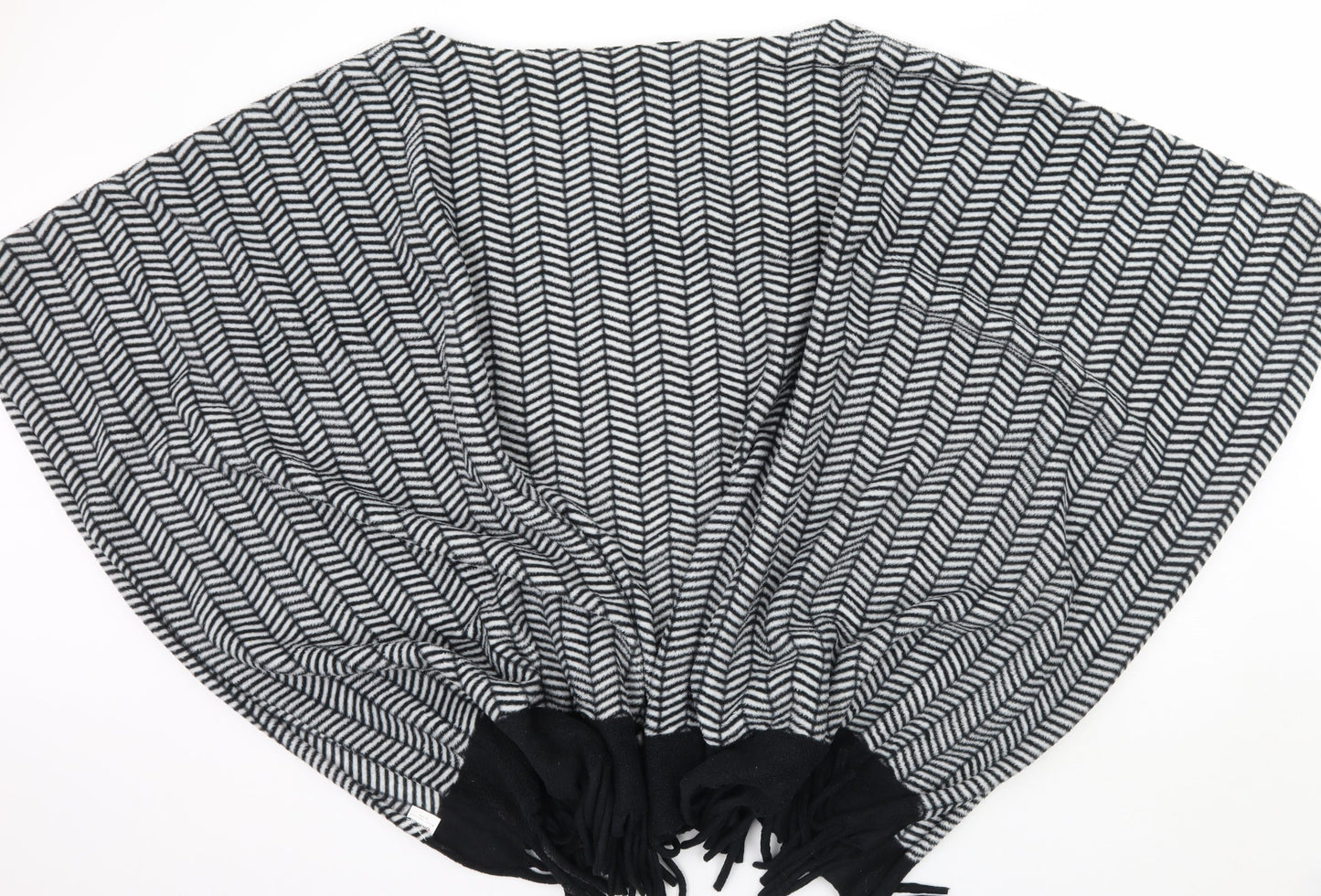 Damart Womens Black Geometric  Wrap Jumper One Size