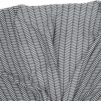 Damart Womens Black Geometric  Wrap Jumper One Size