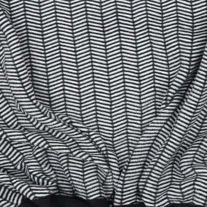 Damart Womens Black Geometric  Wrap Jumper One Size