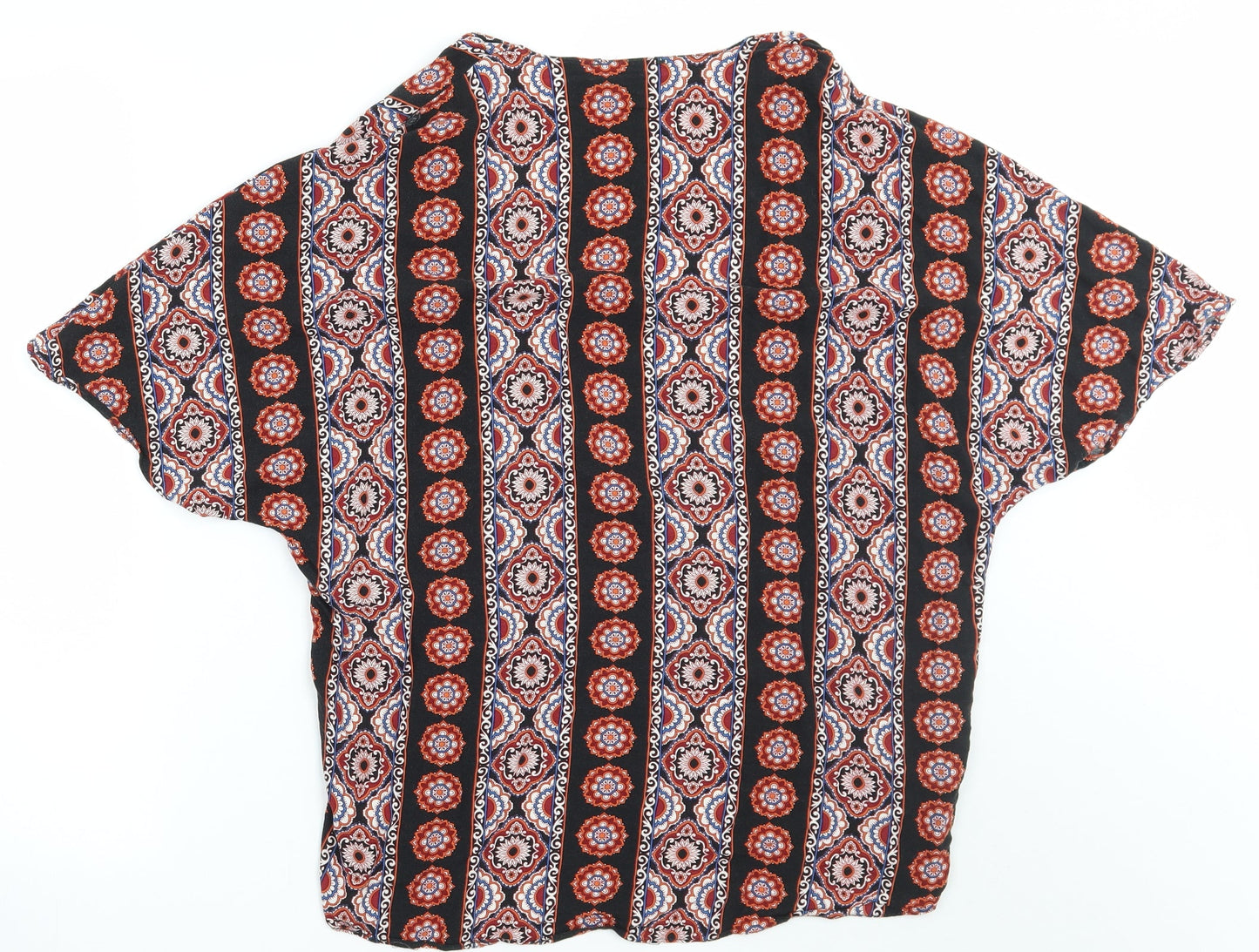 Primark Womens Black Geometric  Cardigan Jumper Size S