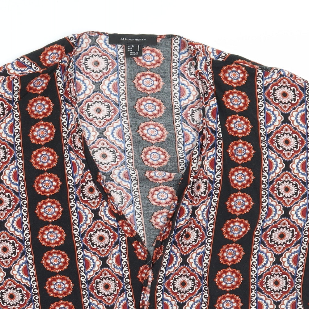 Primark Womens Black Geometric  Cardigan Jumper Size S