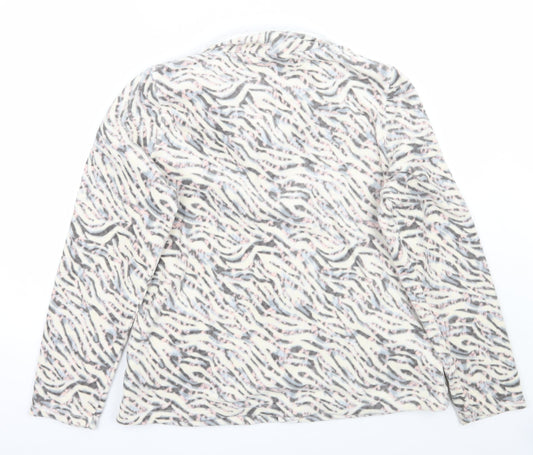 F&F Womens White Animal Print  Jacket Coat Size 18