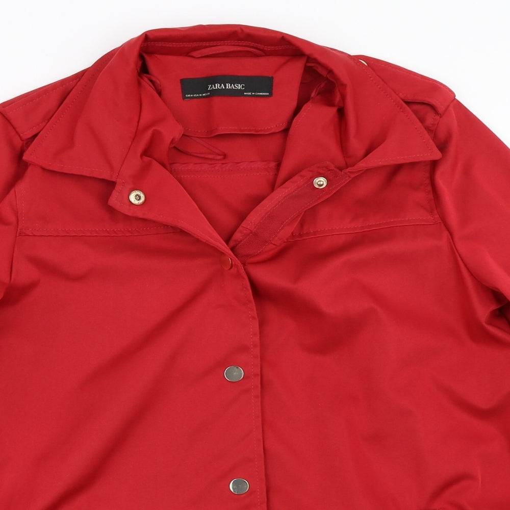 Zara Womens Red   Jacket Coat Size M