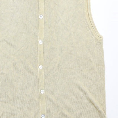 Womens UK Size M HONEY Beige Basic Tank