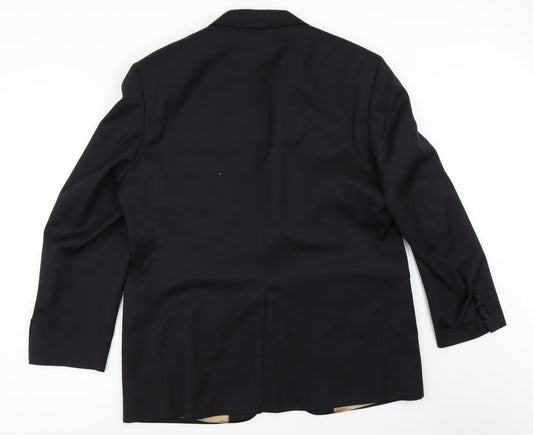 Mens UK Size 42 Preworn Regular Black Suit Jacket
