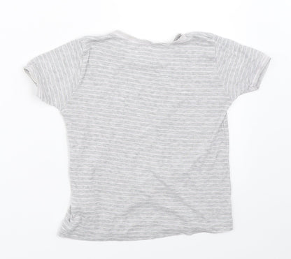 Primark Girls Grey   Basic T-Shirt Size 5-6 Years